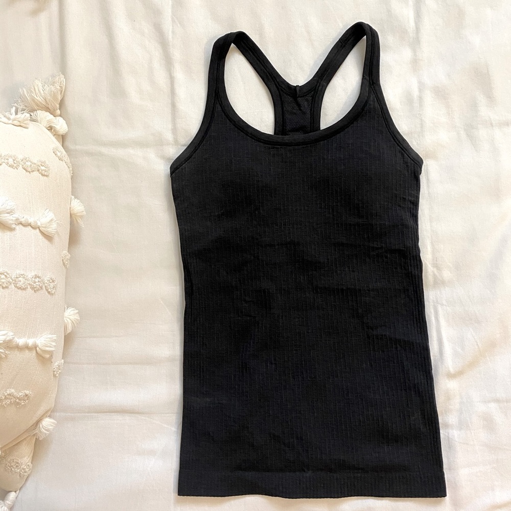 Black Lululemon Ebb To Street Tank Size 2